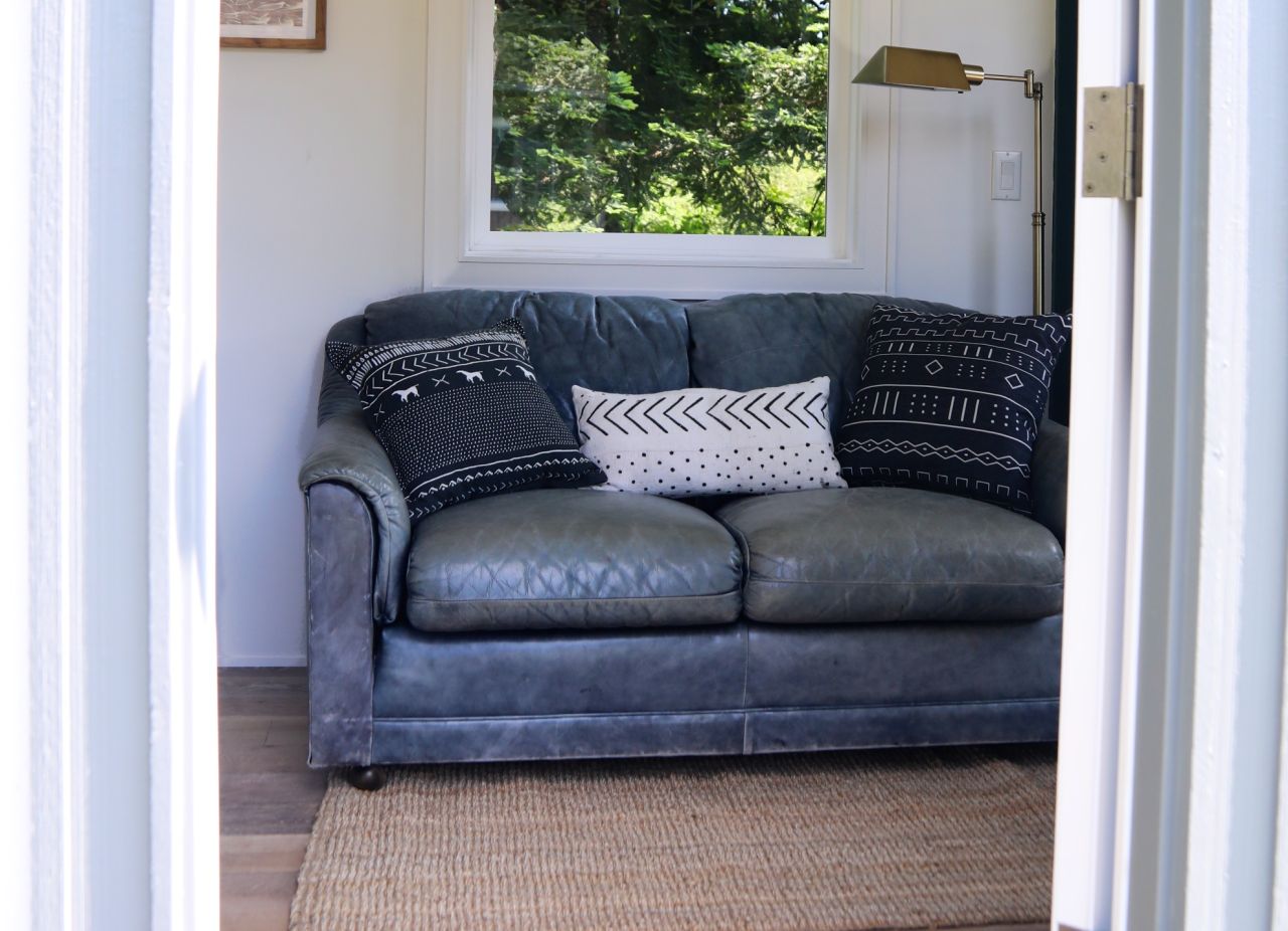 Living room of Seabrook tiny house