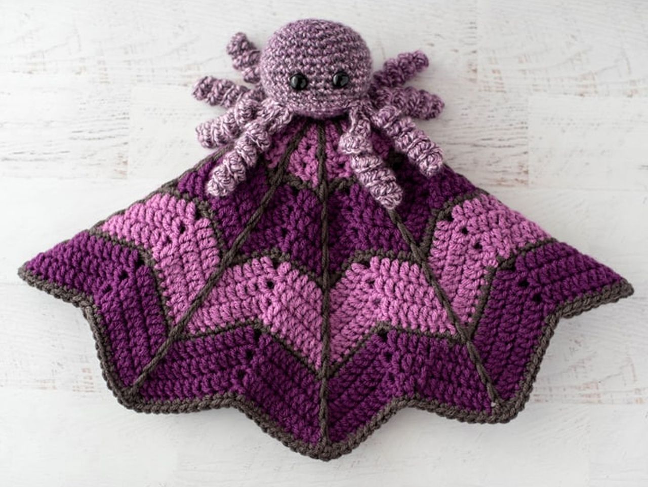 Spider On A Web ~ Crochet Baby Lovey