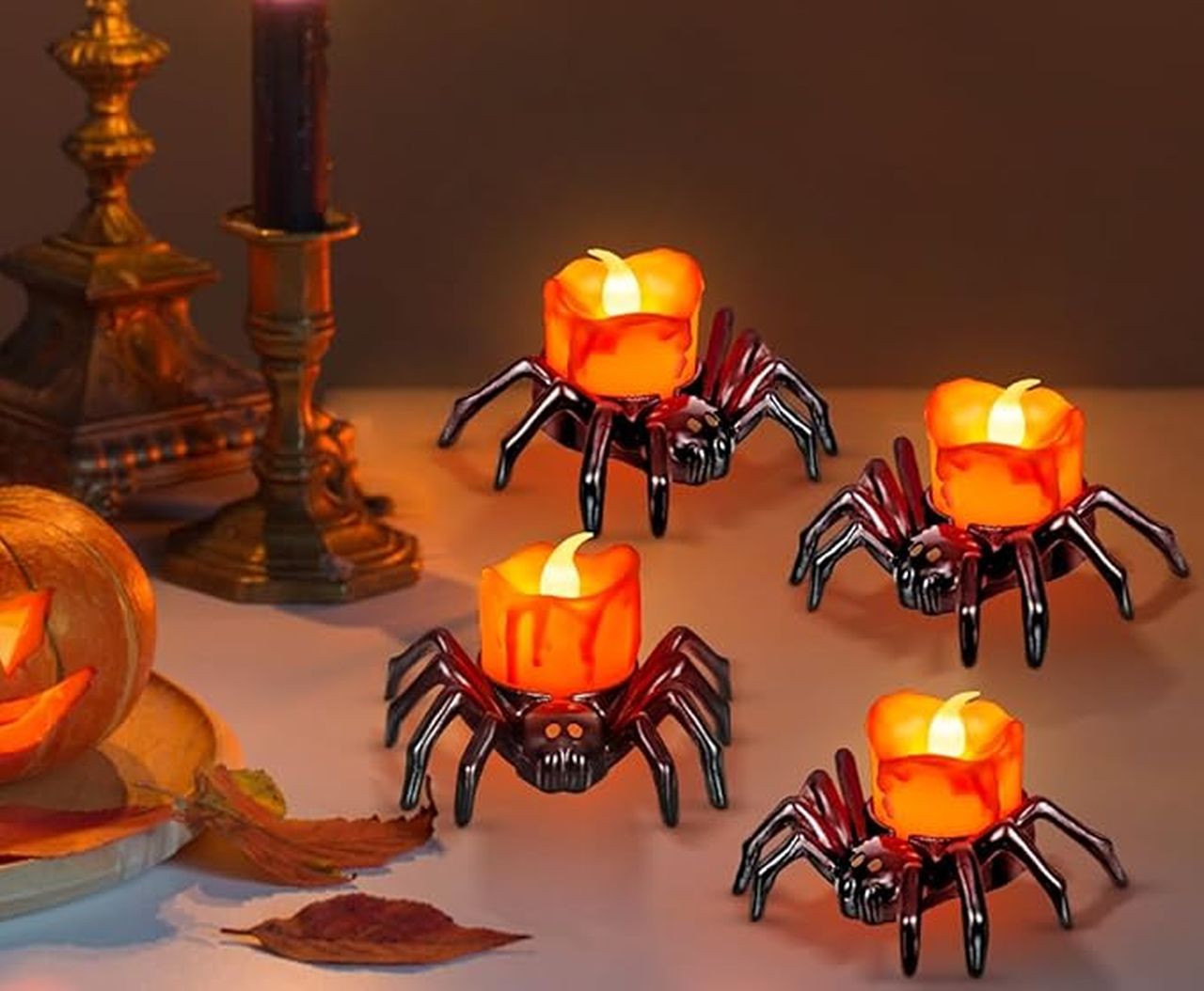 Spider Tea Light Candles
