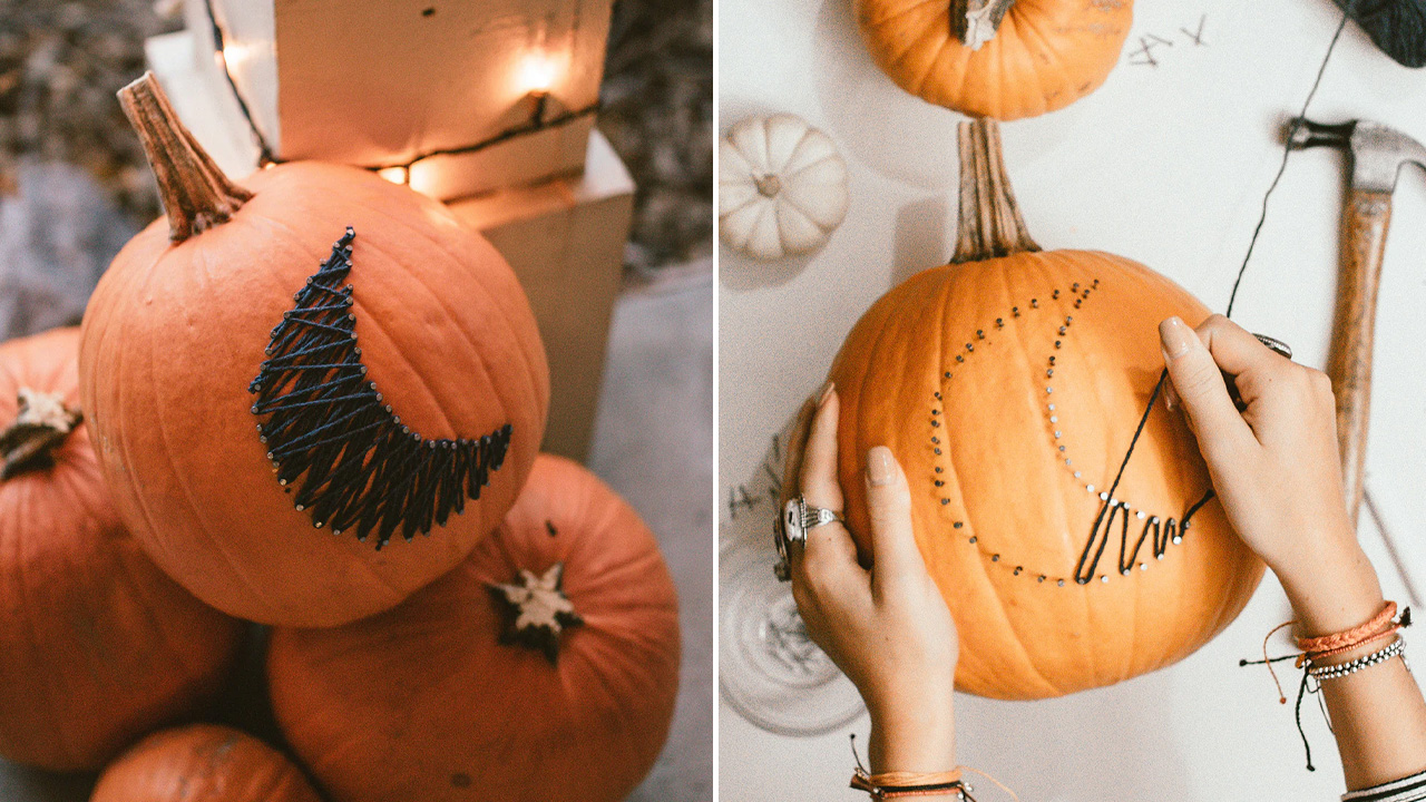 String Art Pumpkin