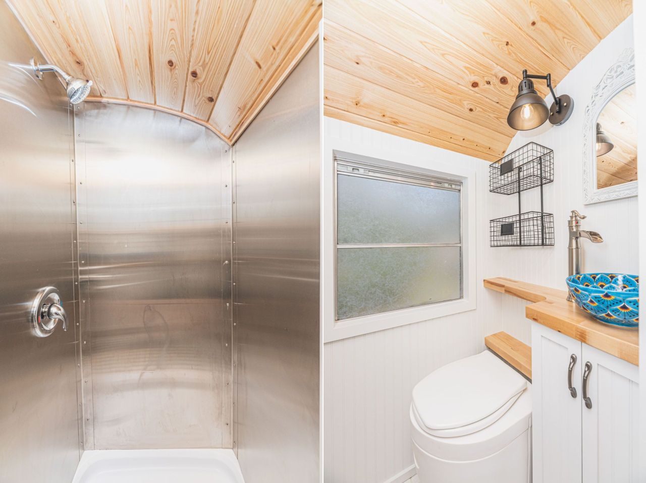 The Skoolie by Movable Roots-bathroom shower