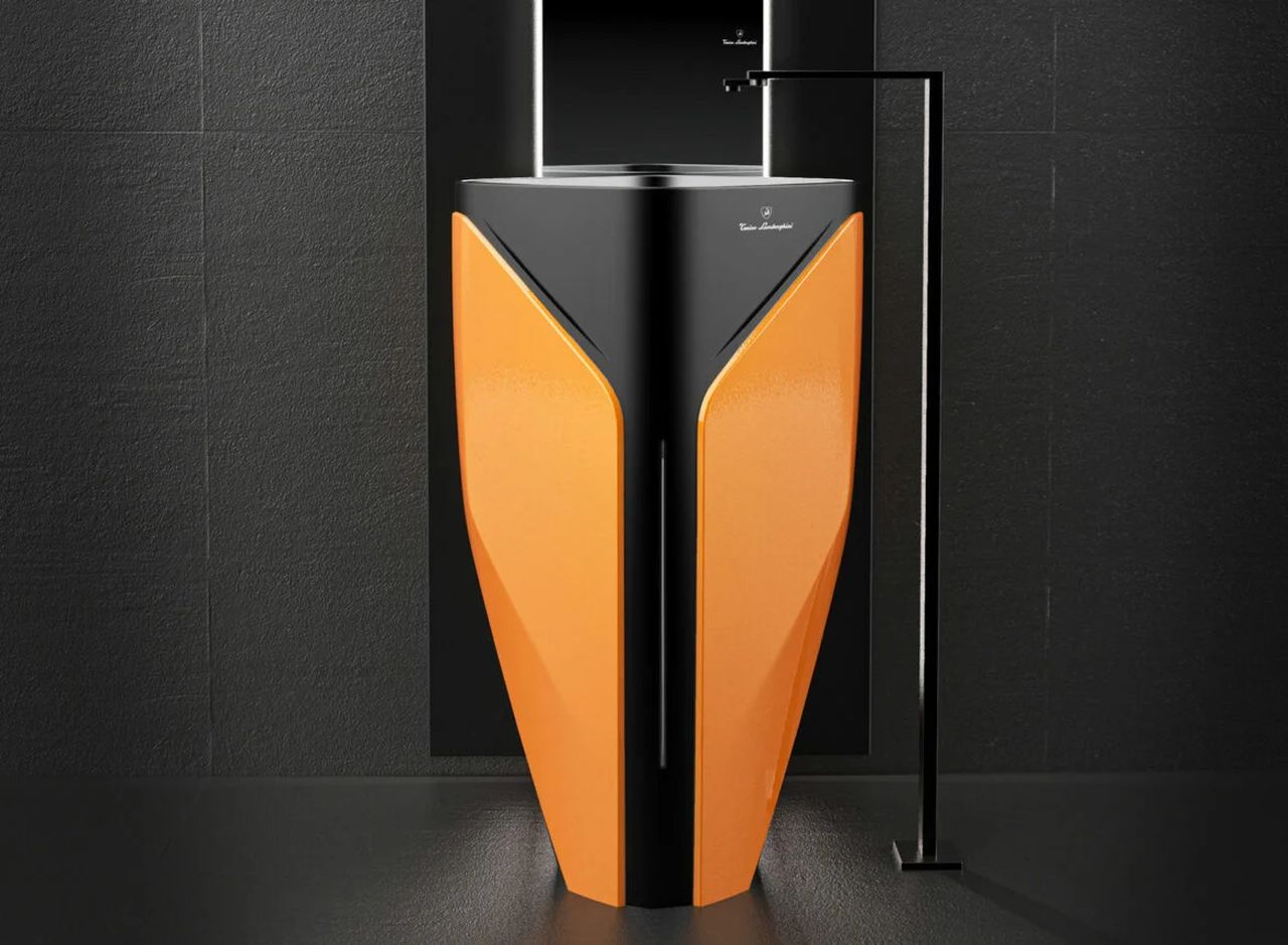 Tonino Lamborghini’s Iconico Freestanding Washbasin-gorgeous exterior