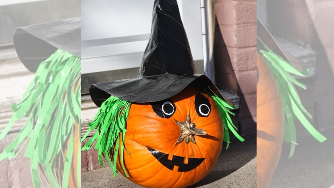 Witchy pumpkin for a dash of magic