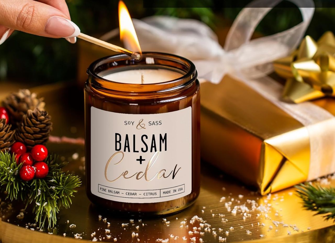 Balsam and Cedar Christmas Candle