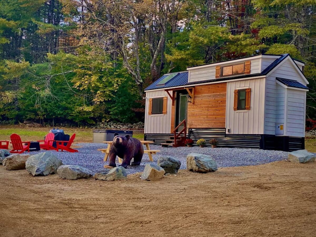 Bearfoot Tiny House Flaunts Twin Lofts and Hot Tub in Vermont