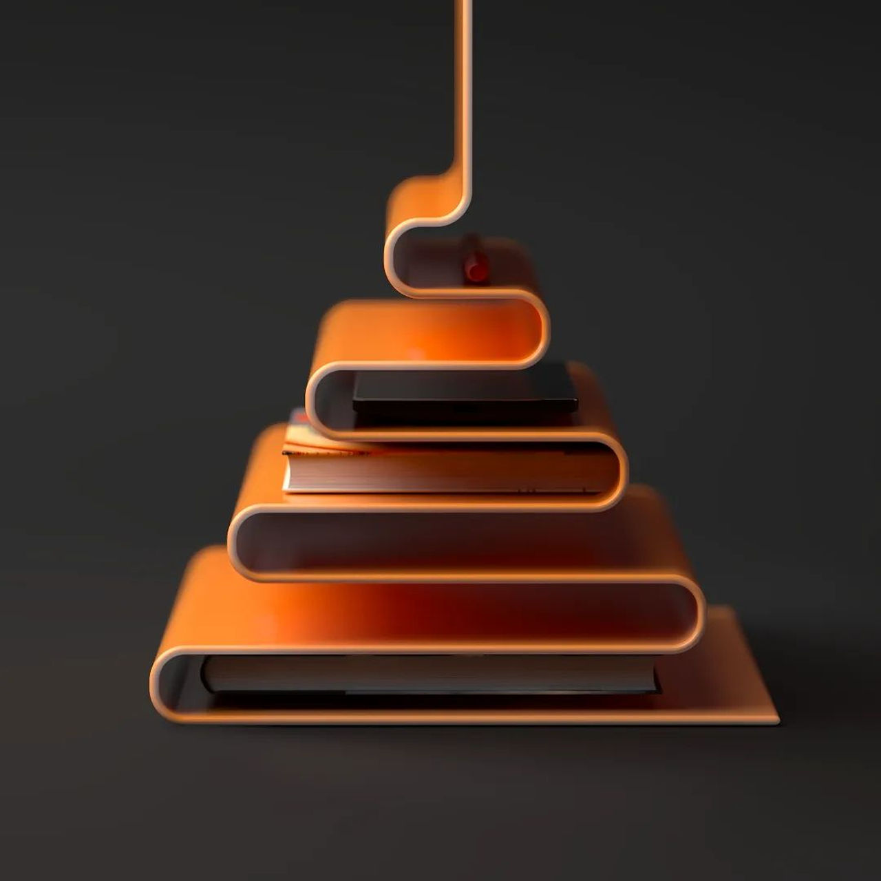 Caramel Table by German designer Deniz Aktay stores your favorite books