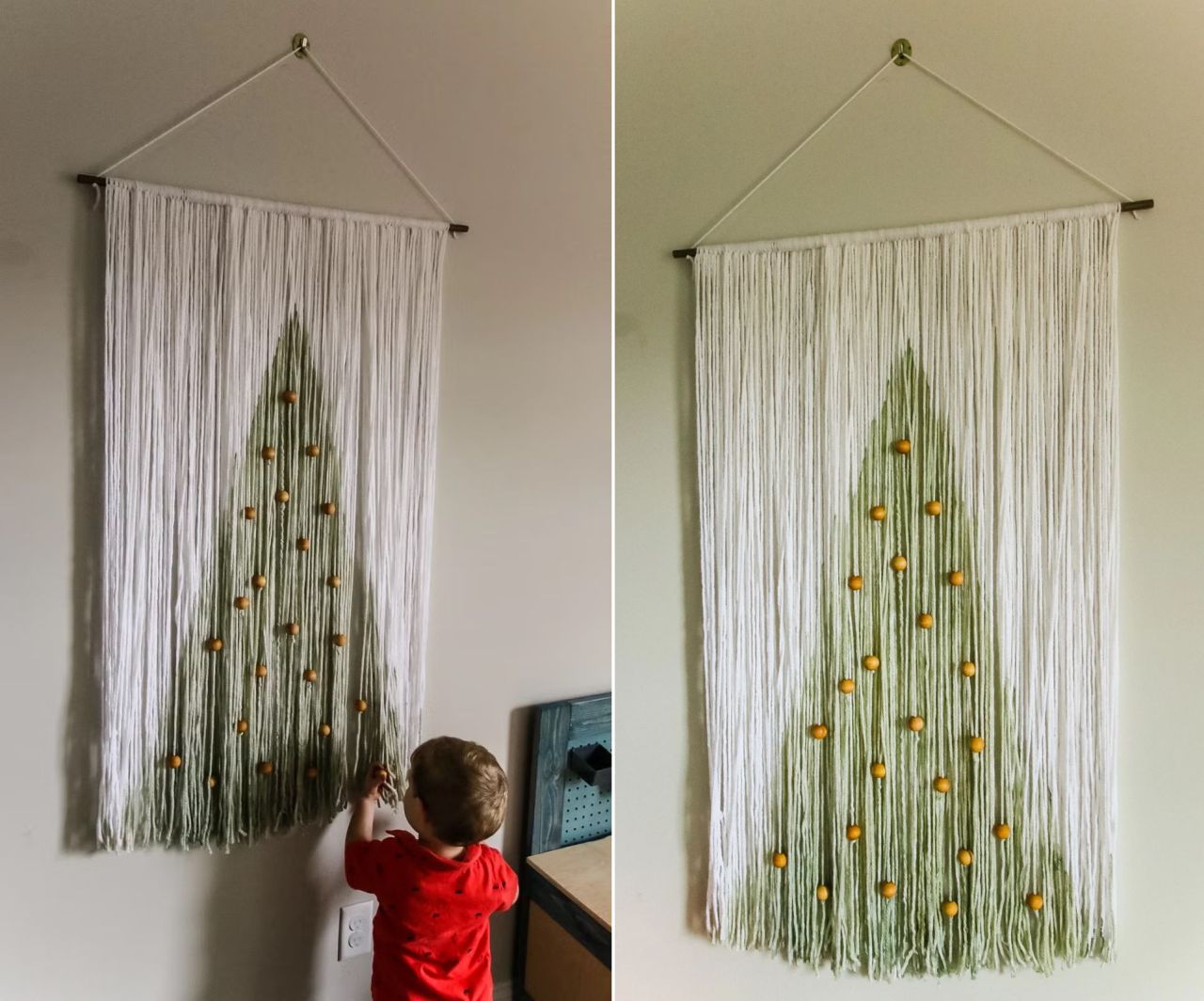 DIY Boho Christmas Wall Hanging