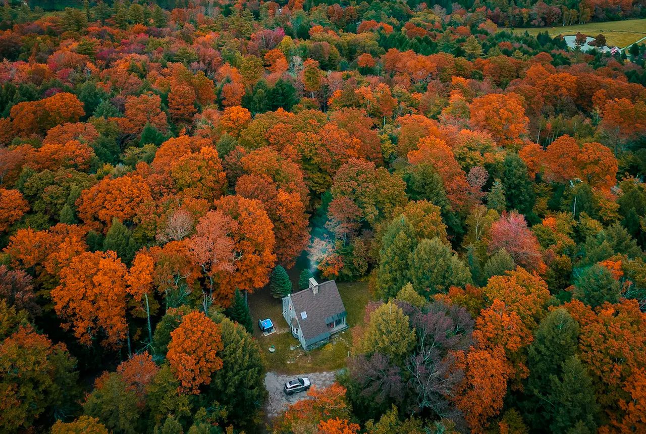 Deerwood Hill Cabin - aerial view