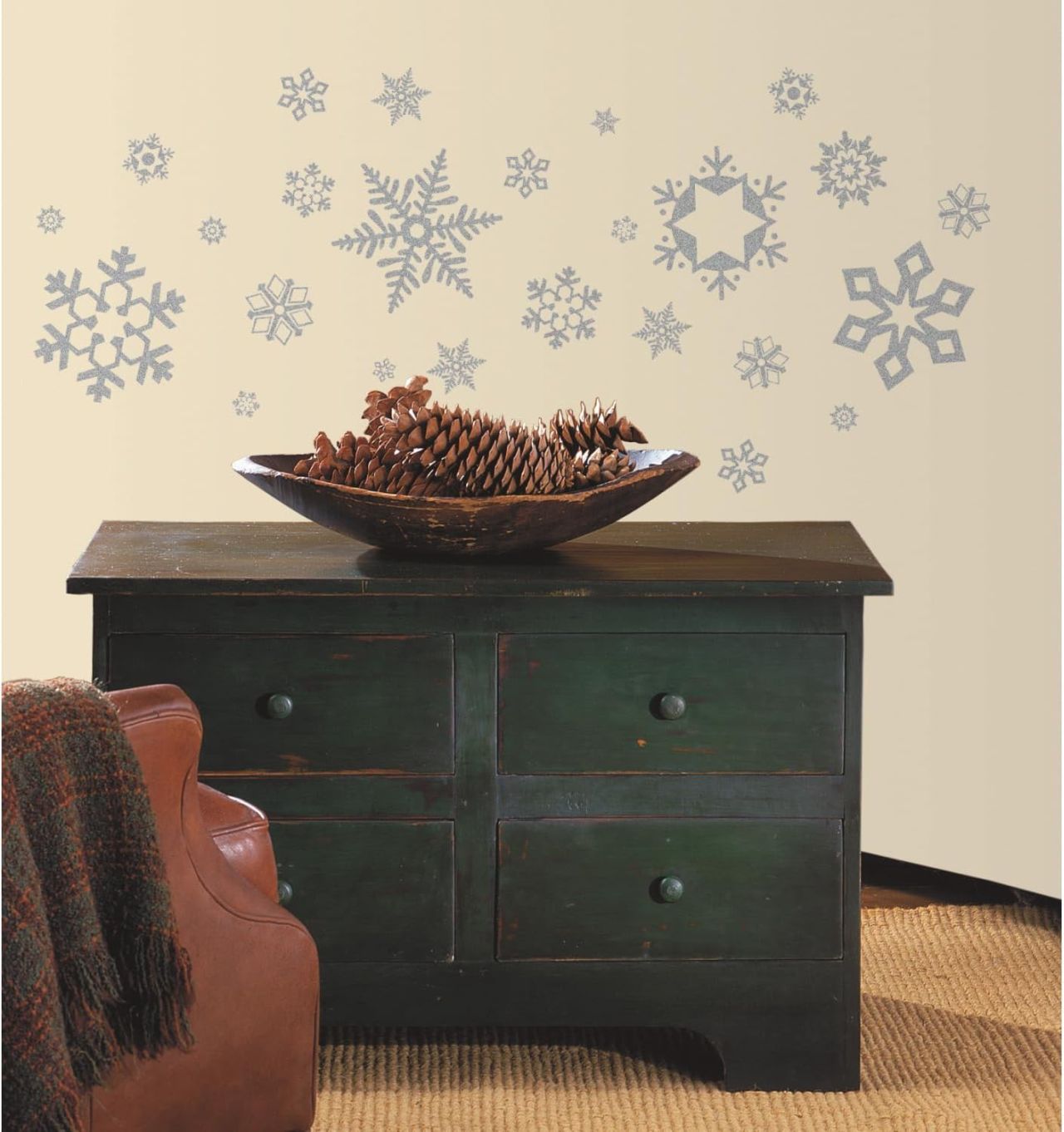 Glitter Snowflake Wall Decals