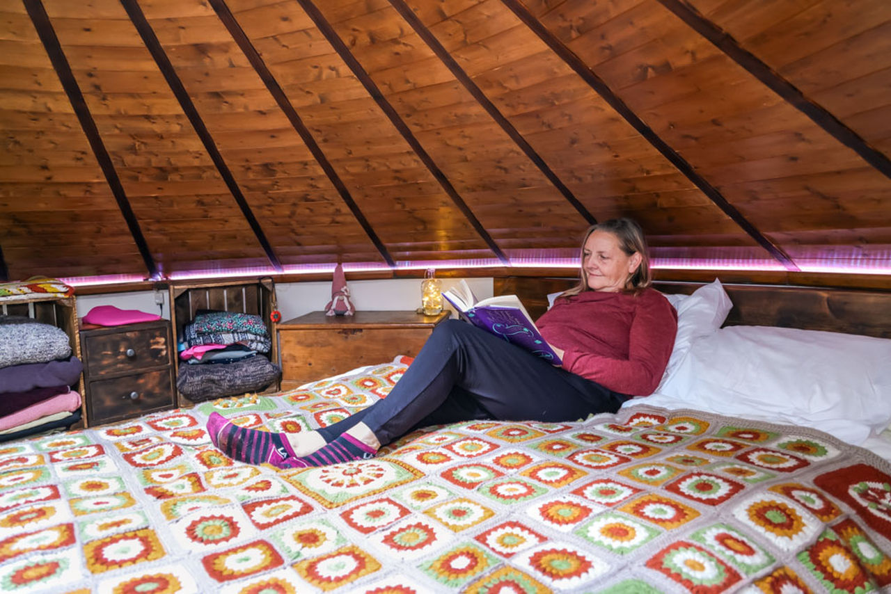 Grain SiloTiny House has a sleeping loft