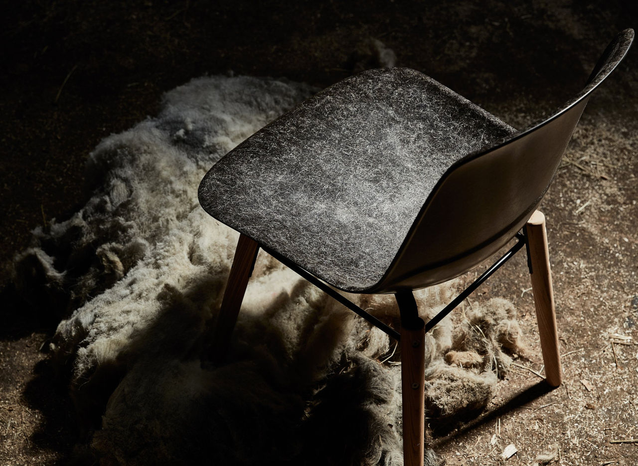 Hembury Chair is from part wool of Welsh Mountain Sheep