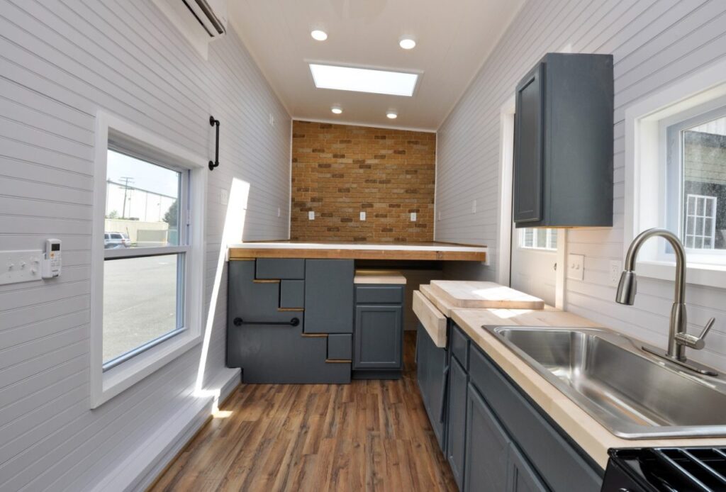 Inglewood Tiny House has Quirky Layout With Raised Living Room