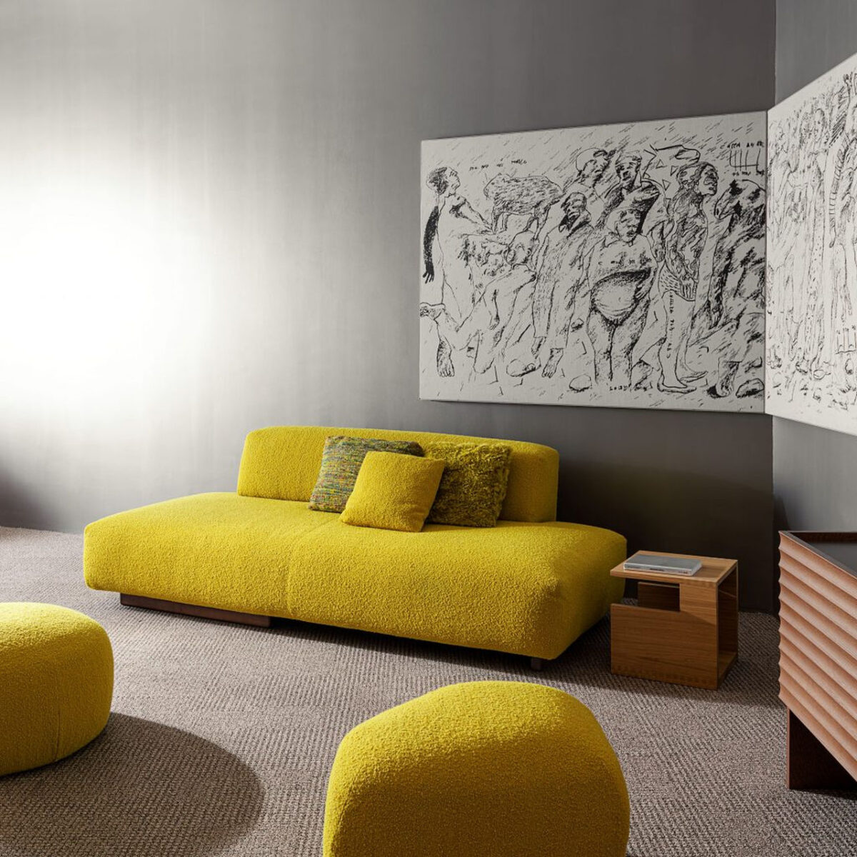 Loveland Sofa Revisited With Softer Seats and Optional Armrests