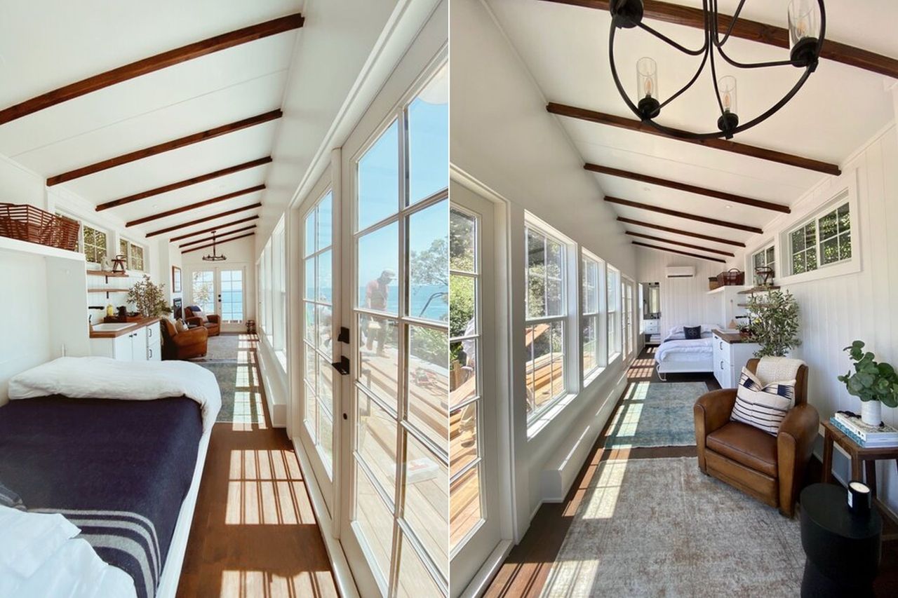 Malibu Beach Tiny House has gorgeous interiors