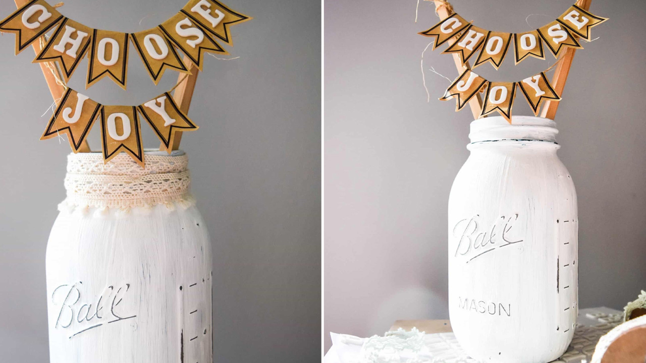 Mason Jar Display Farmhouse Décor