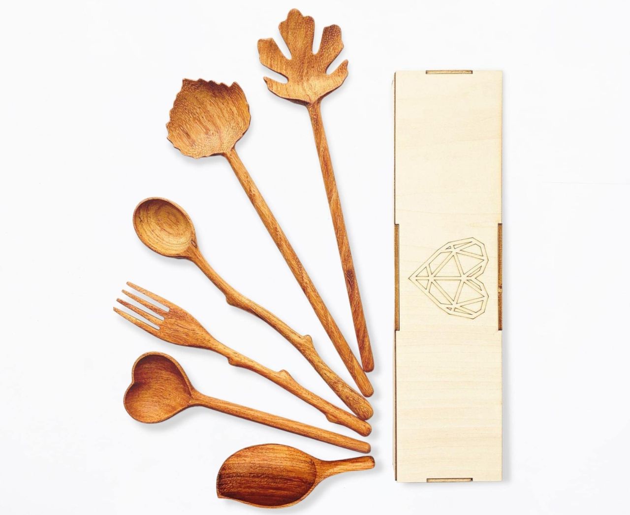 Natural Wooden Spoons and Forks