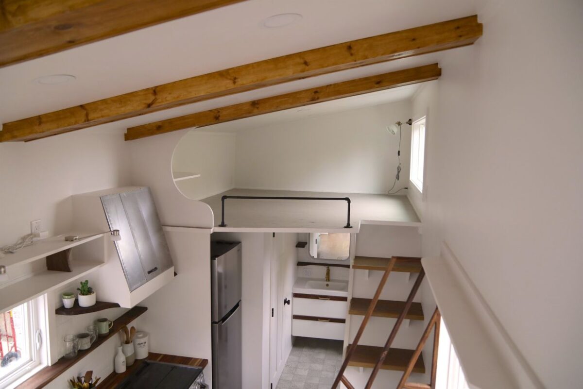 Newport Tiny House Features Three Bedrooms Interior
