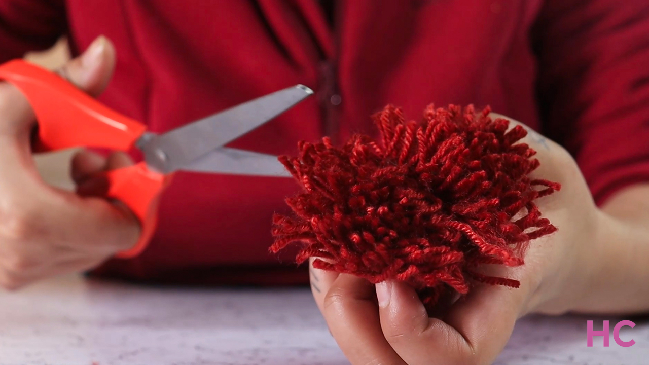 How to Make Pom Pom Christmas Wreath? DIY Tutorial w/Video