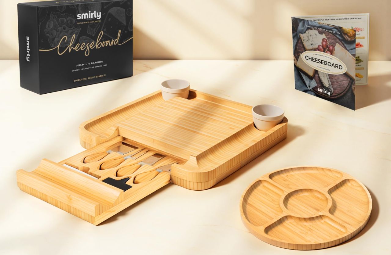 Smirly Charcuterie Board Set