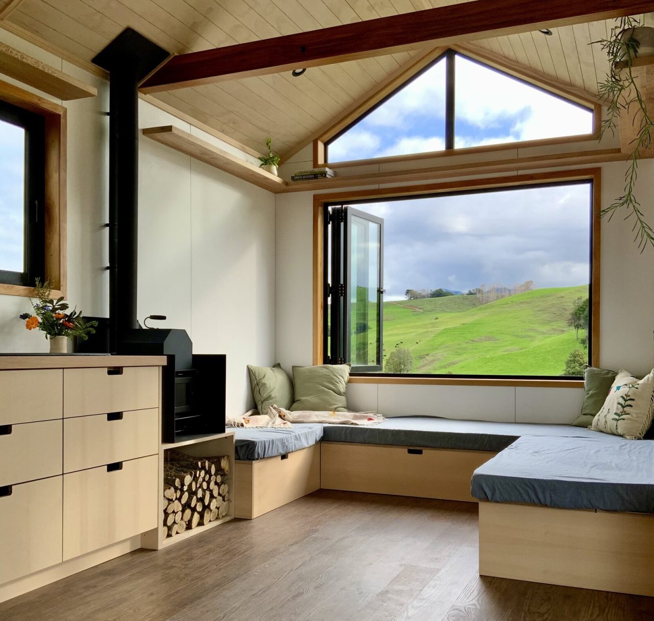 Whale Tiny House - living room