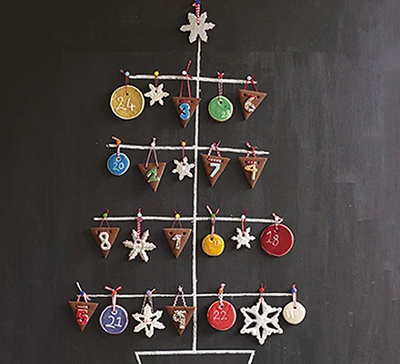 Chocolate Gingerbread Advent Biscuits