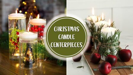 Christmas Candle centerpieces to make