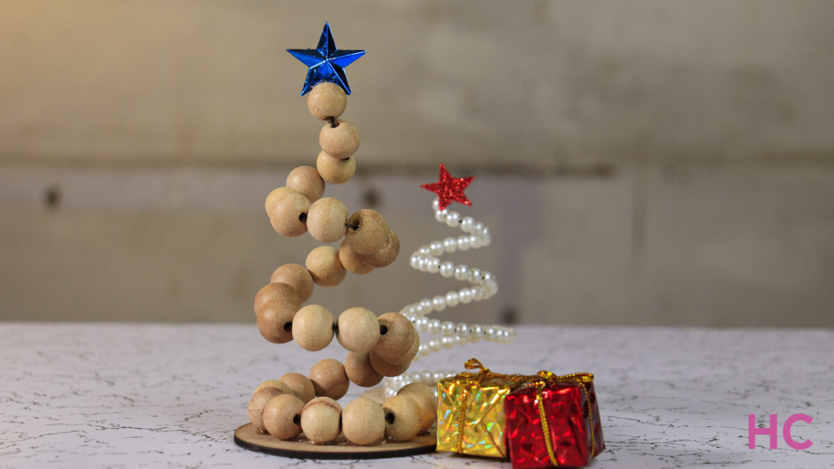 DIY Wooden Bead Christmas Tree w/Video Tutorial