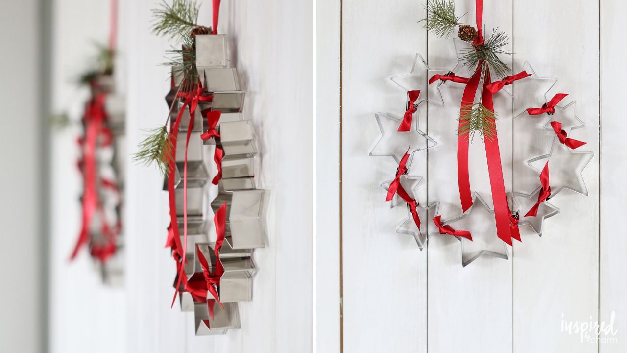 DIY Christmas Wreath Ideas - cookie cutter wreath