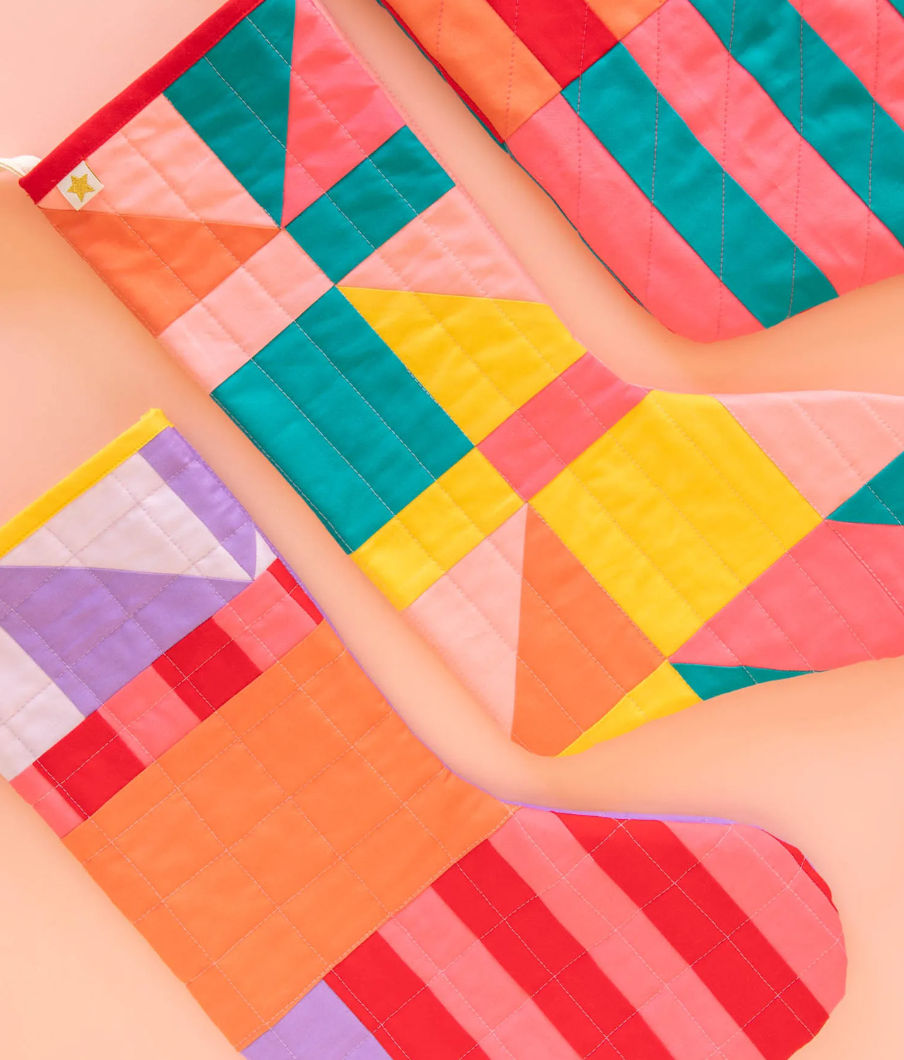 DIY Quilted Christmas Stockings