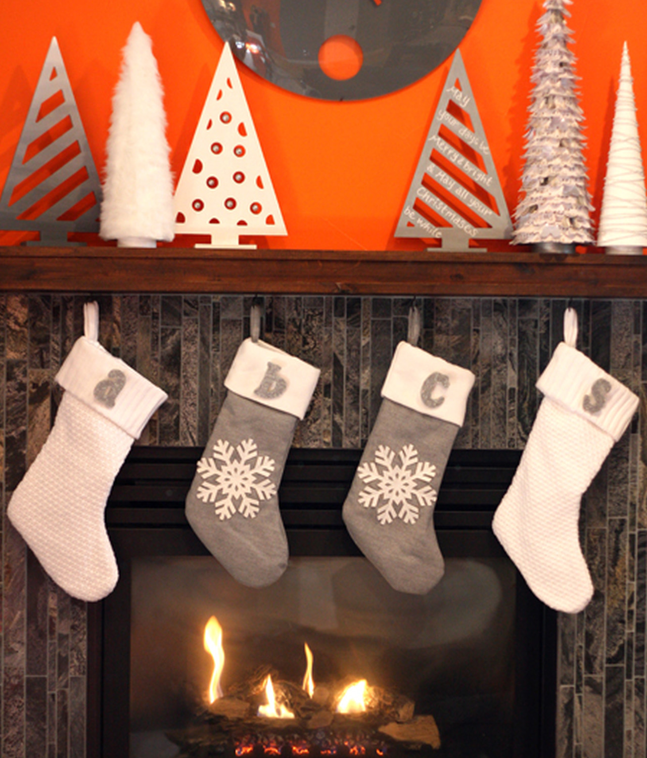 DIY Silver Monogram Pins for Stocking