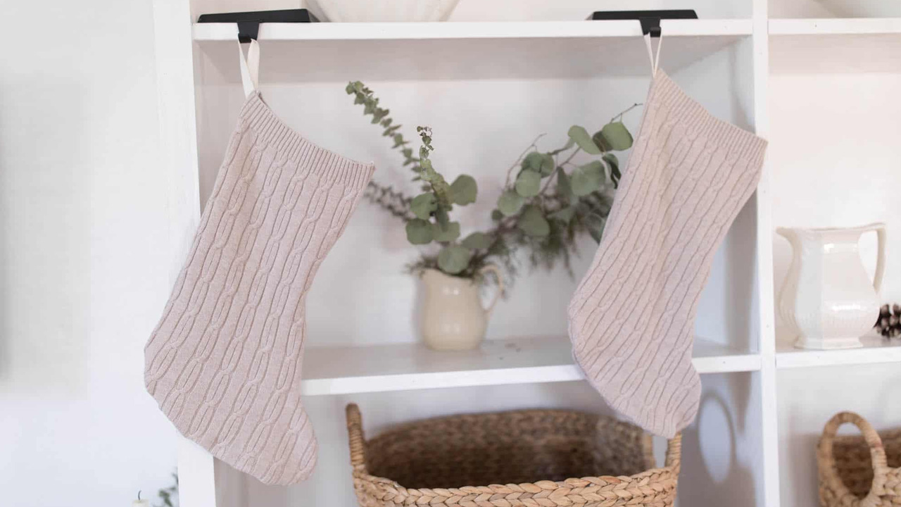 DIY Stocking Made from Thrift Shop Sweaters