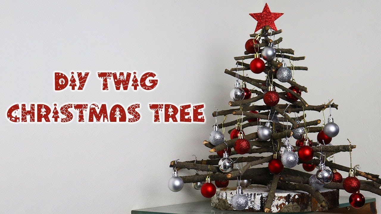 DIY Twig Christmas Tree