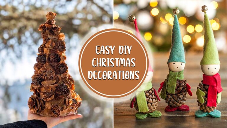 80+ Easy-to-Make Christmas Decorations That Won’t Cost Much Easy DIY Christmas Decorations to try