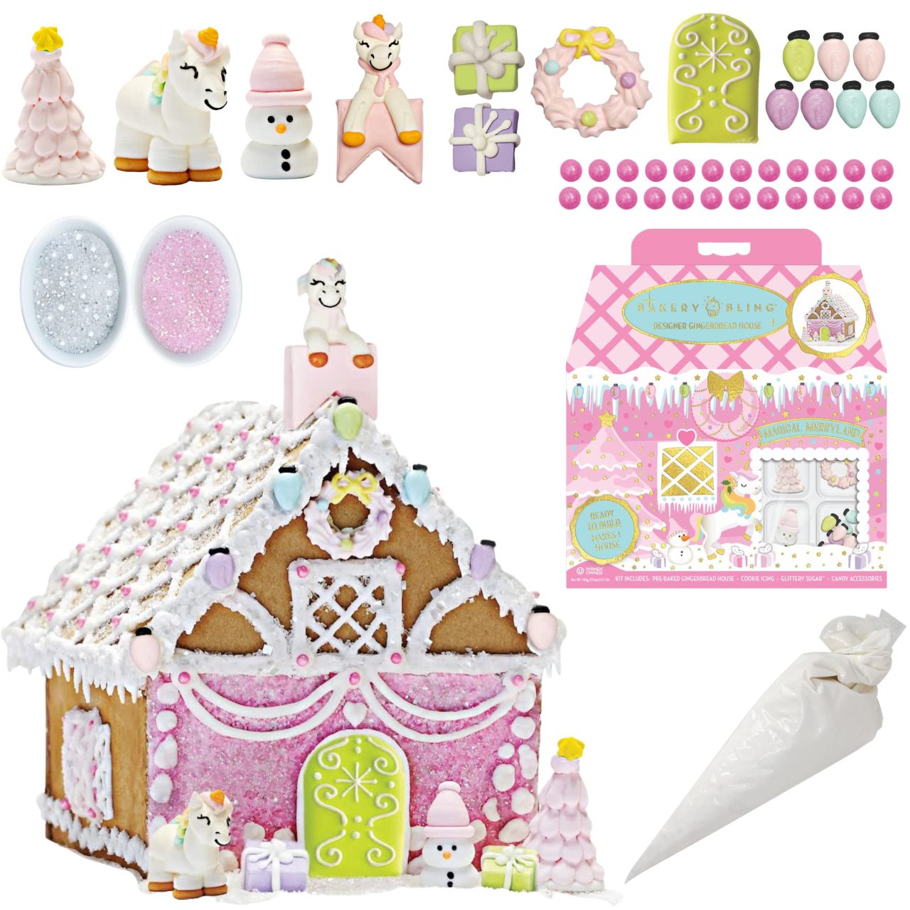 Enchanting gingerbread house kit