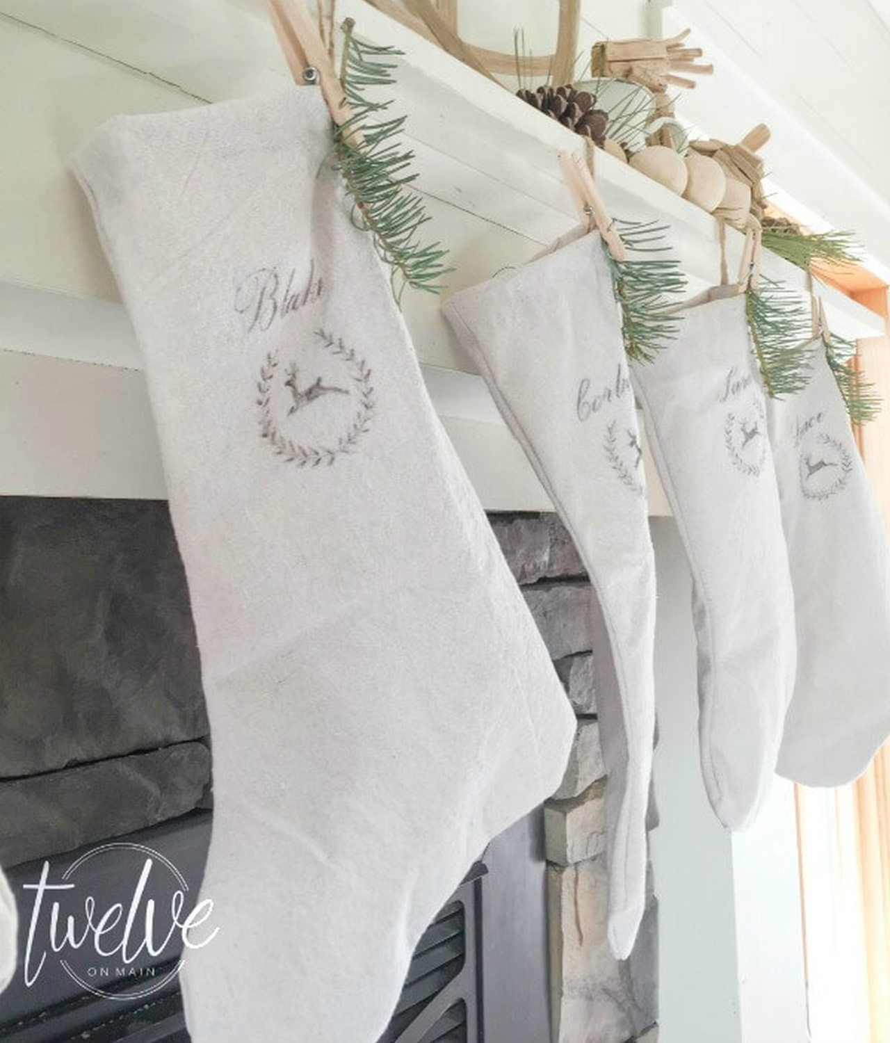 Farmhouse Style Christmas Stocking