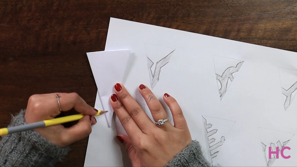 DIY Paper Snowflake Garland for Christmas, w/Pattern Template