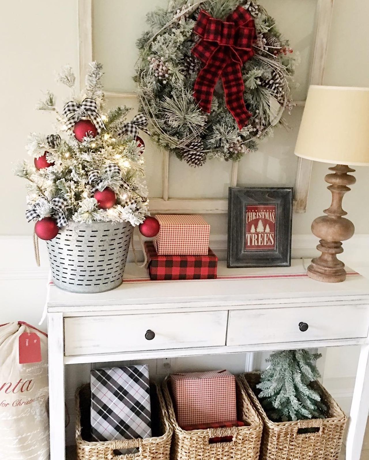 Plaid and Checkered Christmas Charm