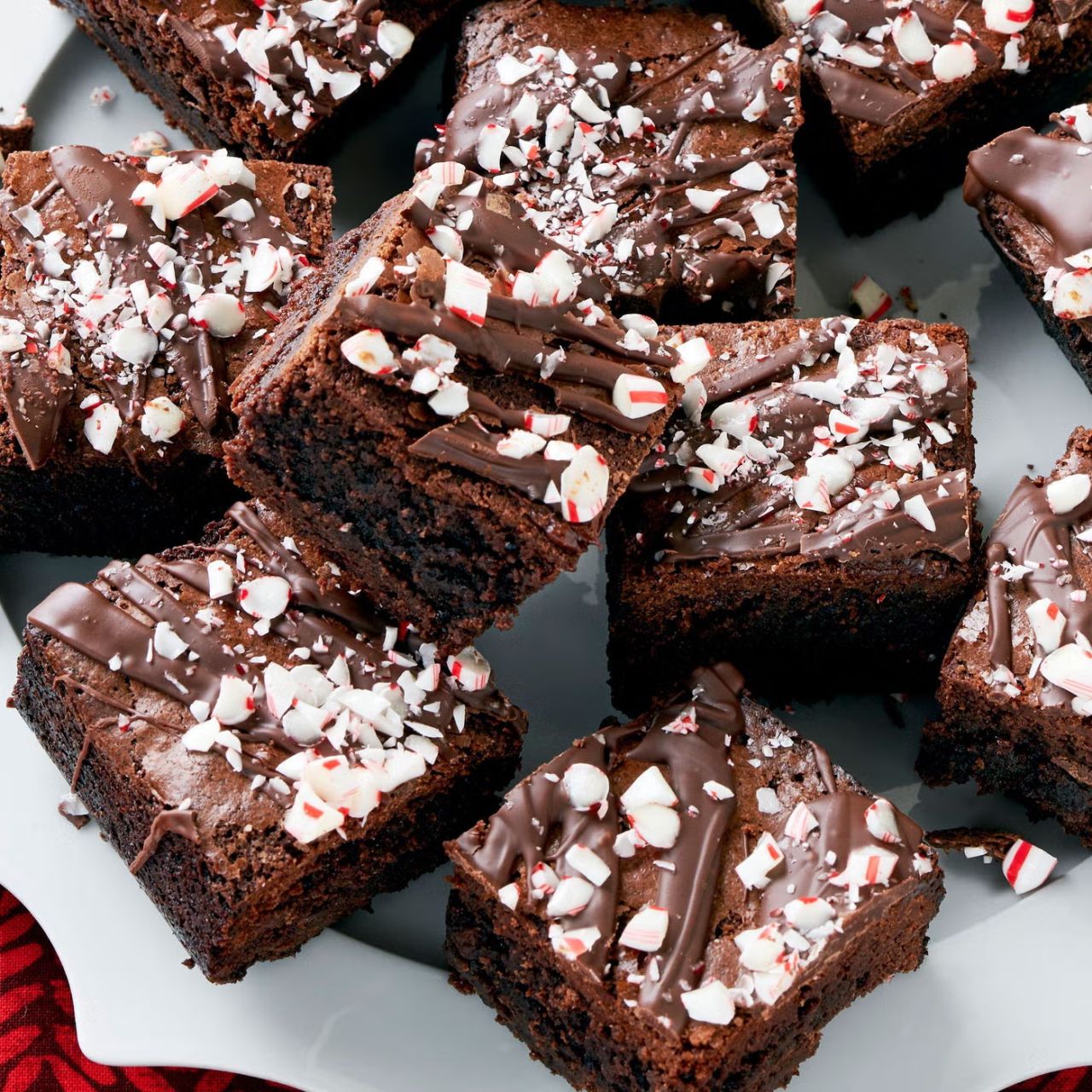 Peppermint Chocolate Brownies