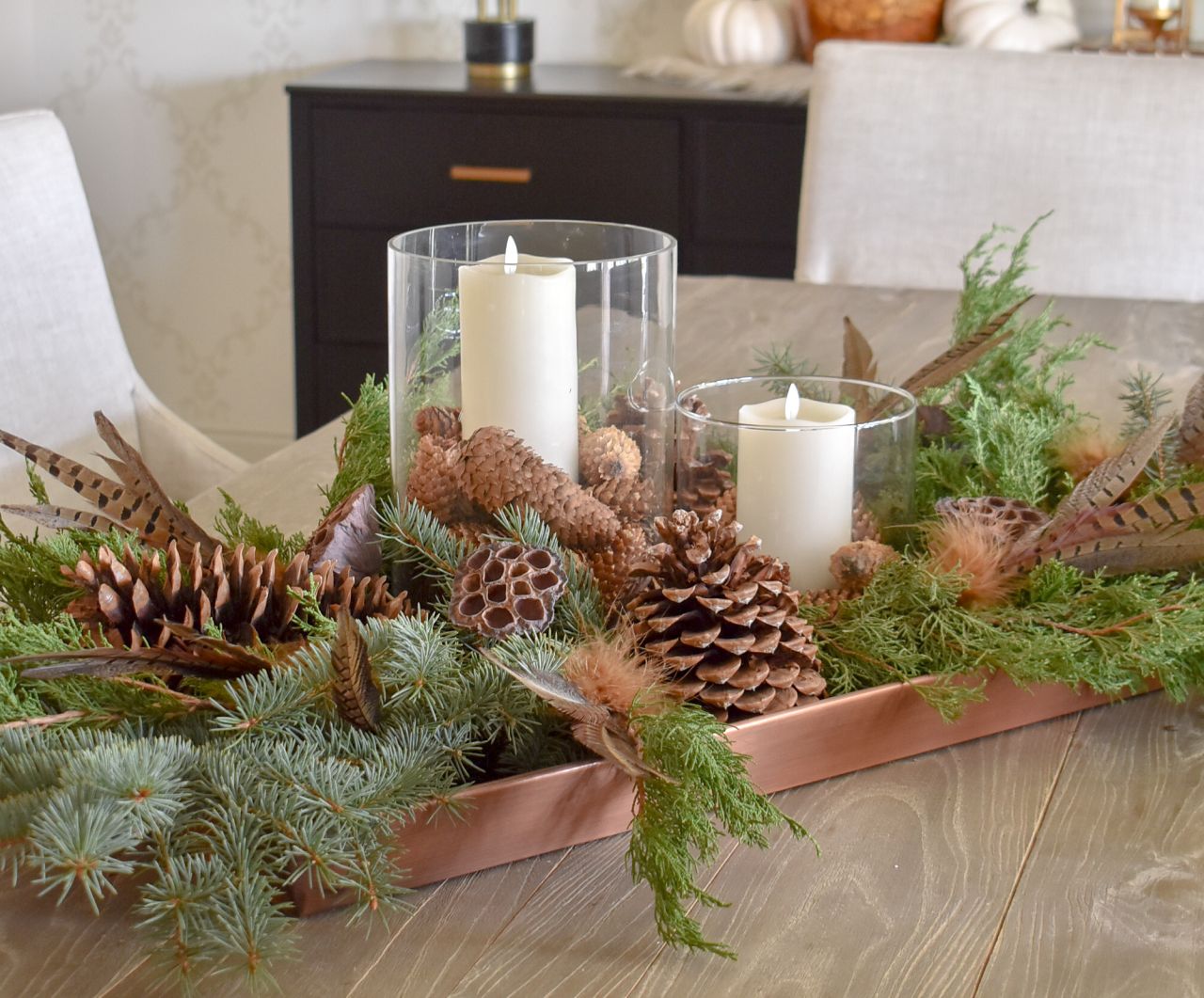 Pine cone centerpiece