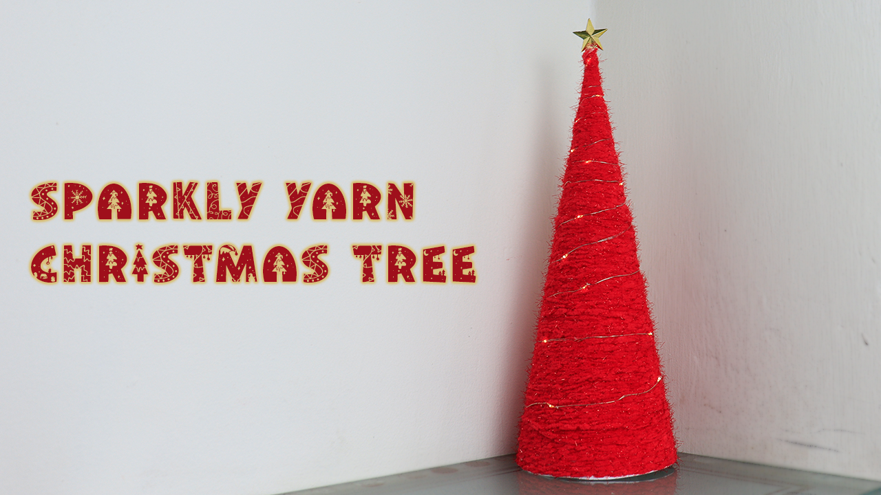 Sparkly Yarn Christmas Tree