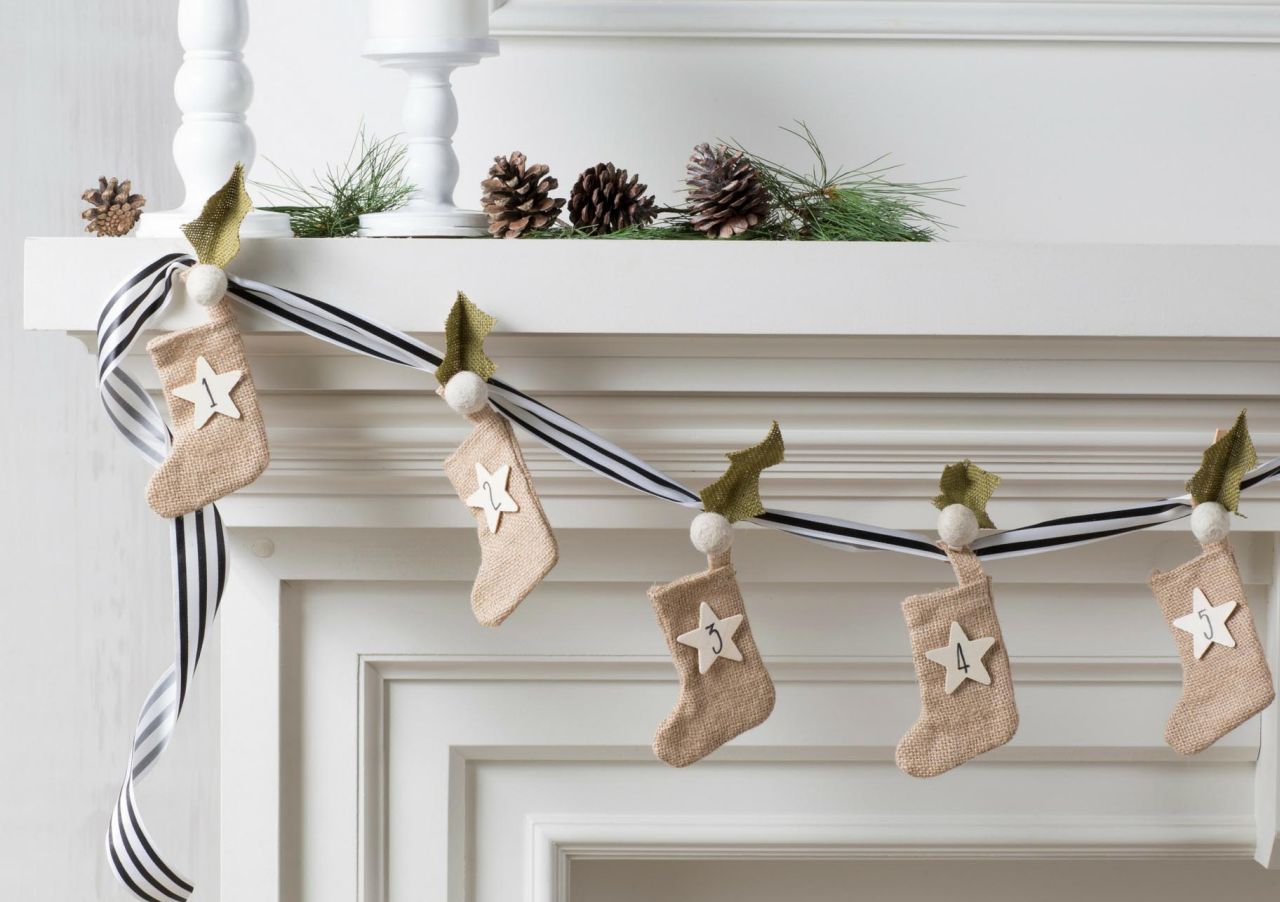 Stockings Christmas garland