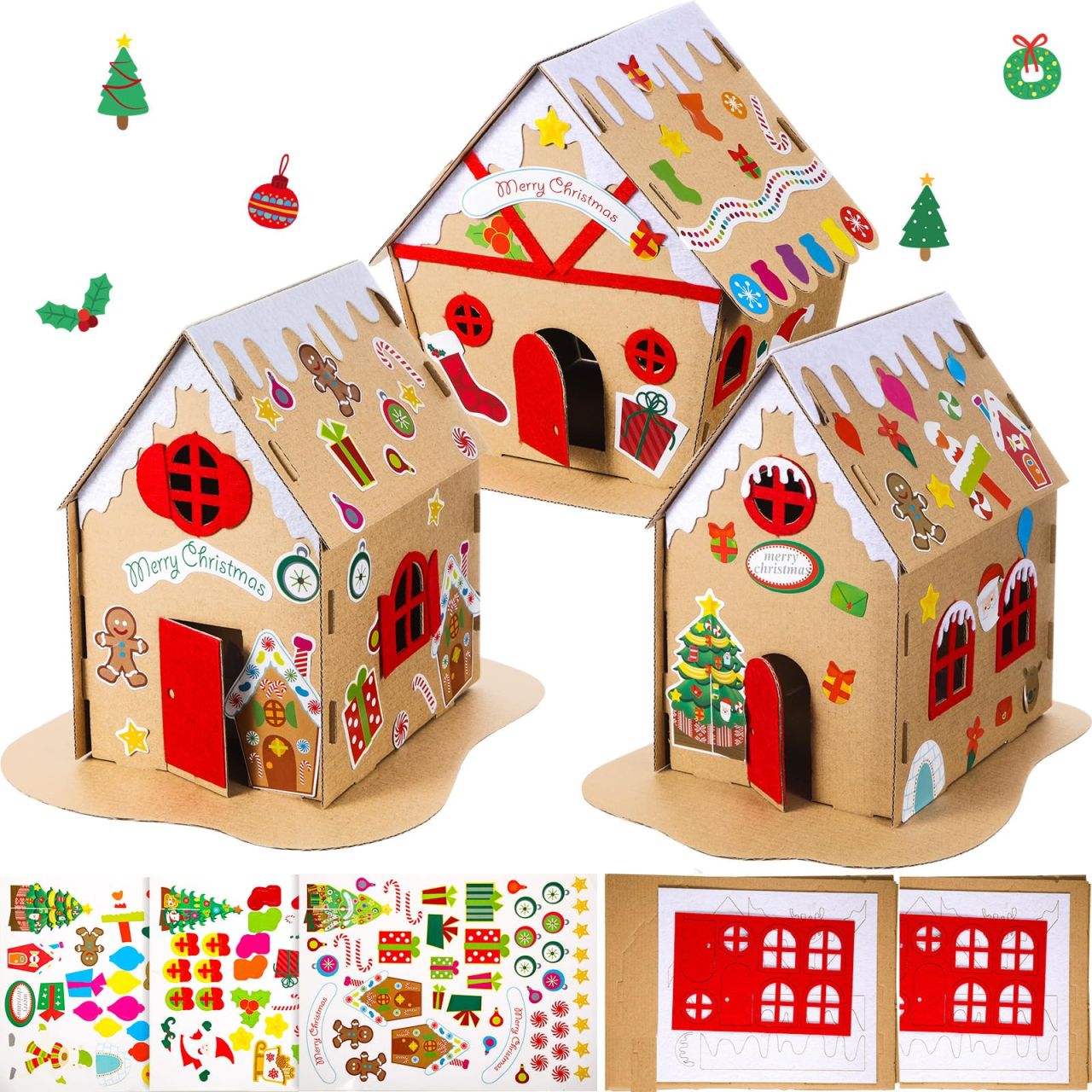 Three-Set Gingerbread House Kit