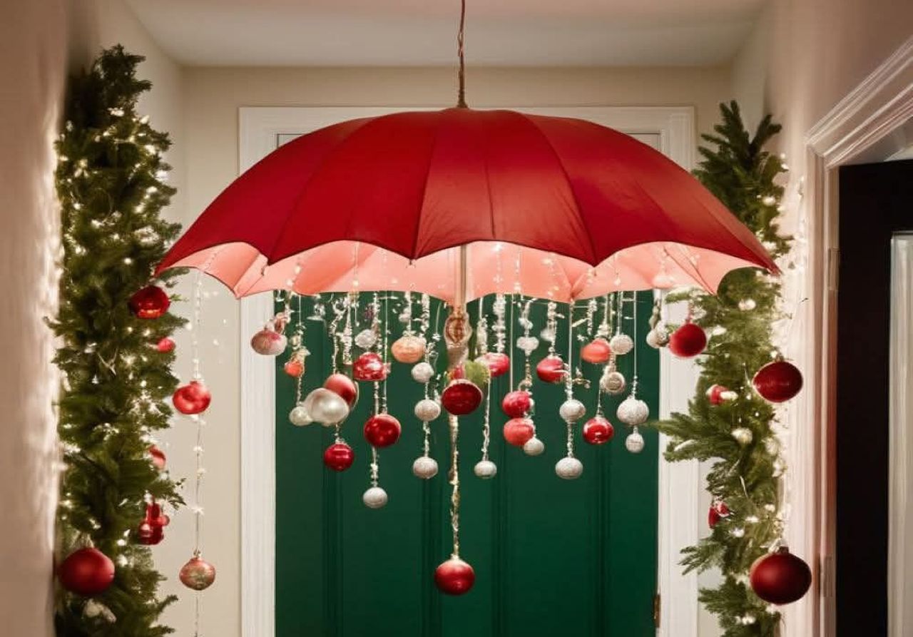 Umbrella Chandelier for Christmas ceiling decoration