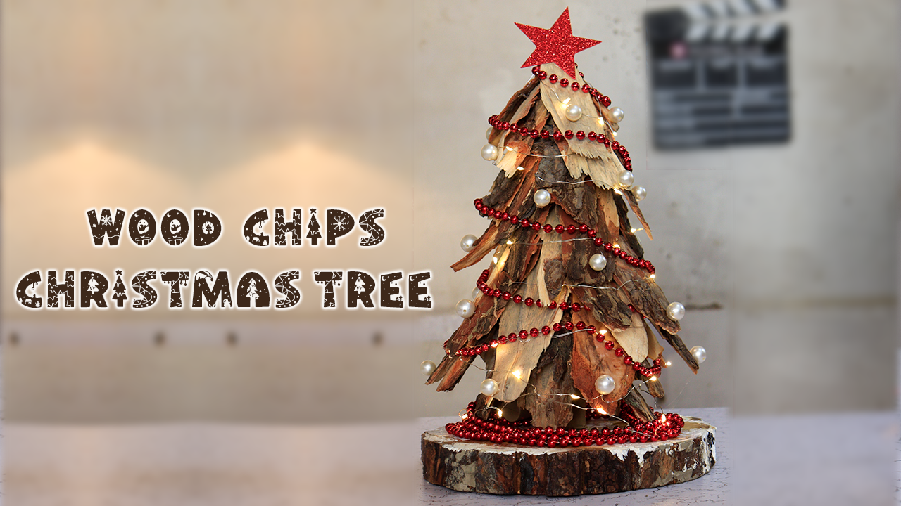 Wood Chip Christmas Tree