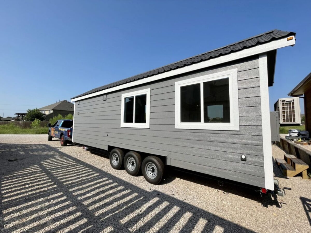 BeeBee Tiny House is a Cozy Hive Sleeping Four in its Interior