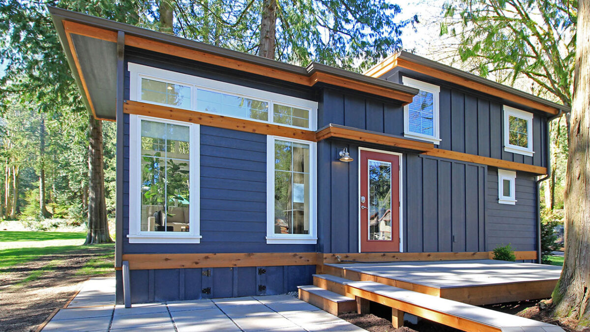 Salish Tiny House With Ground-Level Bedroom, Solar-Ready Roof