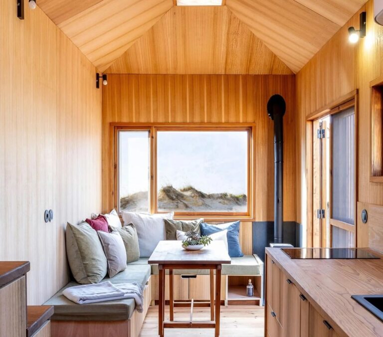 Picture of Raposa Tiny House has Minimalistic Interior Lit by Two Skylights