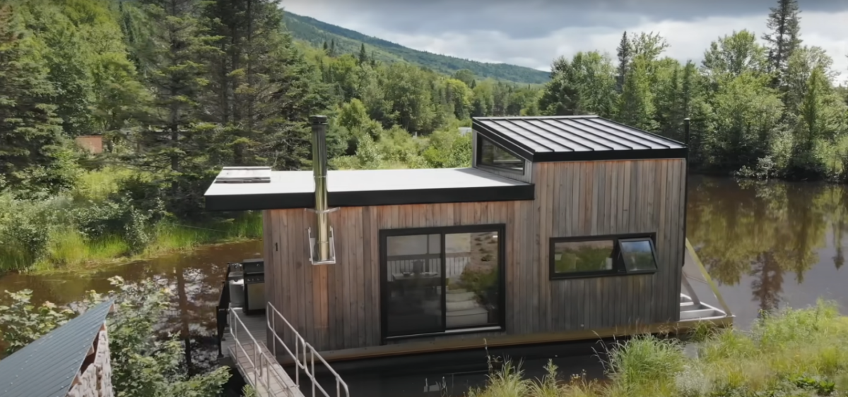 Bora Boreal Floating Tiny House is OffGrid Retreat in Quebec
