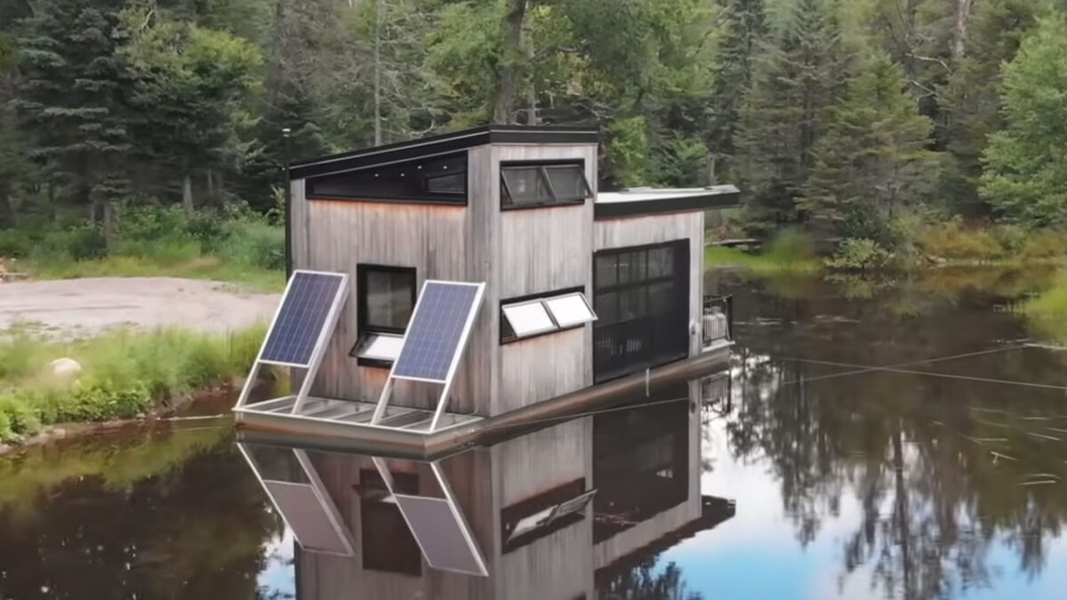 Bora Boreal Floating Tiny House is OffGrid Retreat in Quebec