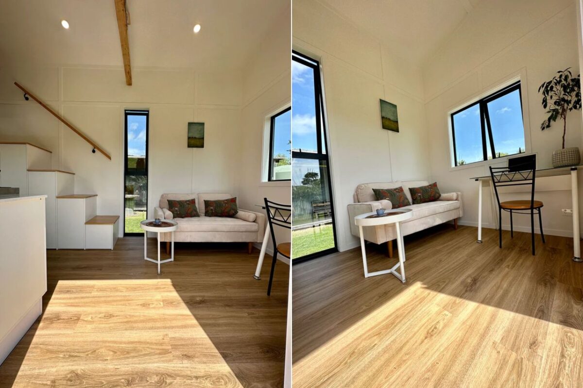 Single-Loft Maui Tiny House Packs Big Bathroom, Outdoor Shower